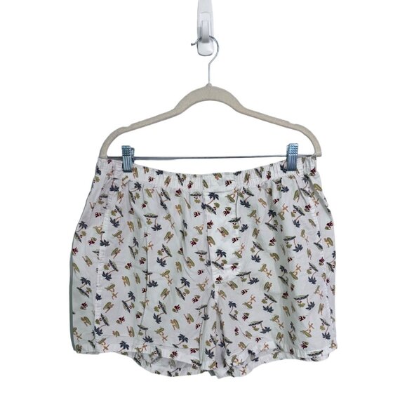 Vintage banana republic printed boxer shorts surfer palm trees vacation size XL - Picture 1 of 5